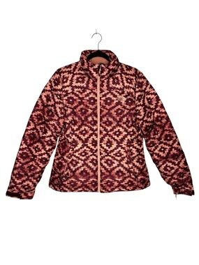 The North Face Women’s Nuptse 2 Jacket Garnet Red D-Kat Southwestern Down Coat M